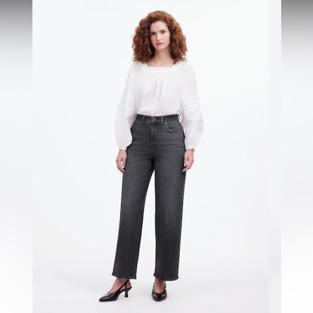 Madewell curvy perfect vintage wide-leg jeans 25P - black wash